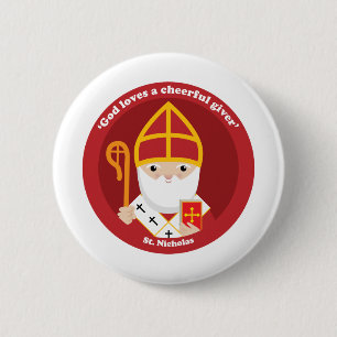 Badge Rond 5 Cm Saint-Nicolas