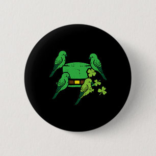Badge Rond 5 Cm Saint Patrick Jour Oiseaux Casquettes Saint Paddys