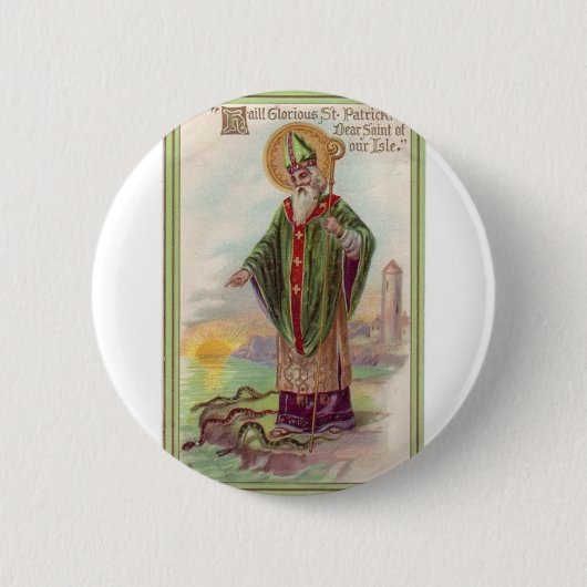 Badge Rond 5 Cm Saint Patrick's Day (Devant)