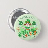 Badge Rond 5 Cm Saint Patrick's Day (Devant & derrière)