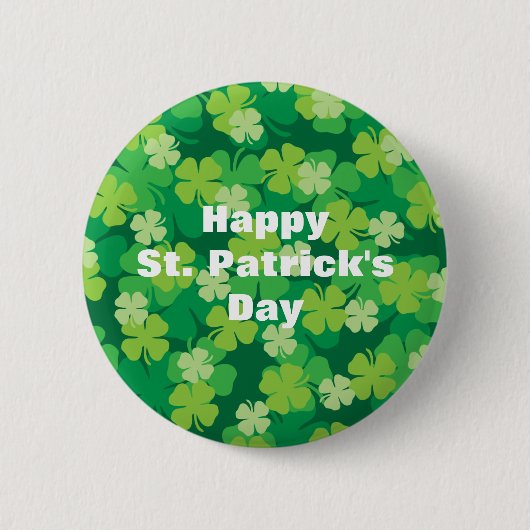 Badge Rond 5 Cm Saint Patrick's Day (Devant)
