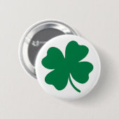 Badge Rond 5 Cm Saint Patrick's Day Essential : Bouton Shamrock ve (Devant & derrière)