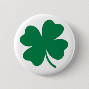 Badge Rond 5 Cm Saint Patrick's Day Essential : Bouton Shamrock ve