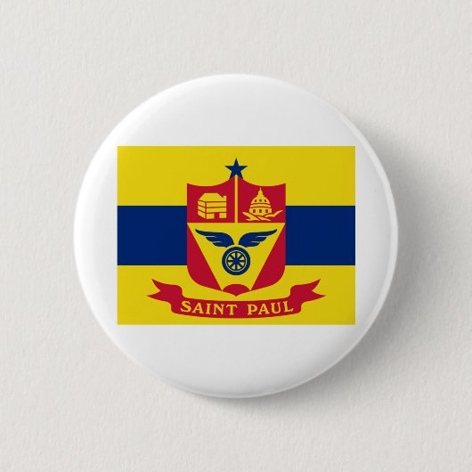 Badge Rond 5 Cm Saint Paul Minnesota (Devant)