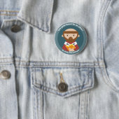 Badge Rond 5 Cm Saint Peter Chrysologus (En situation)