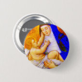 BADGE ROND 5 CM SAINT ROSE DE LIMA (Devant & derrière)