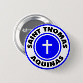 Badge Rond 5 Cm Saint Thomas d'Aquin (Devant & derrière)