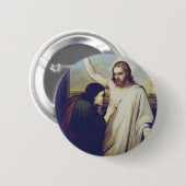 Badge Rond 5 Cm Saint Thomas doutant par Silvestro Lega (Devant & derrière)