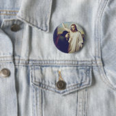 Badge Rond 5 Cm Saint Thomas doutant par Silvestro Lega (En situation)