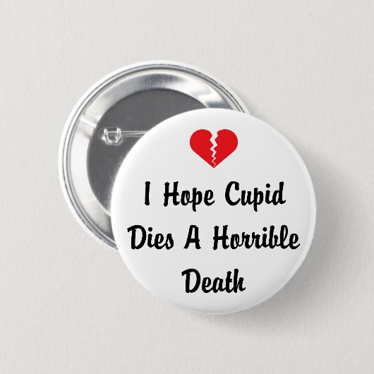 Badge Rond 5 Cm Saint Valentin (Devant & derrière)