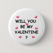 Badge Rond 5 Cm Saint Valentin (Devant)