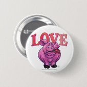 Badge Rond 5 Cm Saint Valentin au cochon (Devant & derrière)