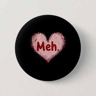 Badge Rond 5 Cm Saint-Valentin bof Anti Saint-Valentin Sensibilisa