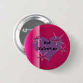 Badge Rond 5 Cm Saint-Valentin chaud (Devant & derrière)
