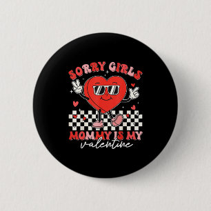 Badge Rond 5 Cm Saint-Valentin Garçons Enfants Désolé Filles Maman