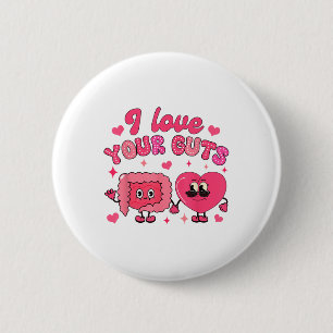 Badge Rond 5 Cm Saint Valentin Gastro Endoscopy Nurse I Love Your