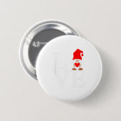 Badge Rond 5 Cm Saint-Valentin Gnome Amour (Devant & derrière)