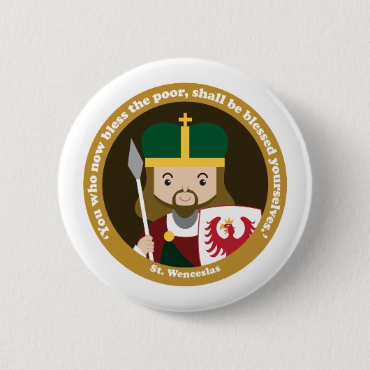 Badge Rond 5 Cm Saint-Venceslas (Devant)