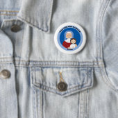 Badge Rond 5 Cm Sainte-Anne (En situation)
