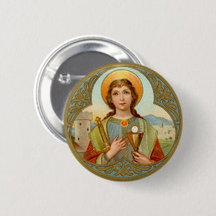 Badge Rond 5 Cm Sainte-Barbe (BK 001)