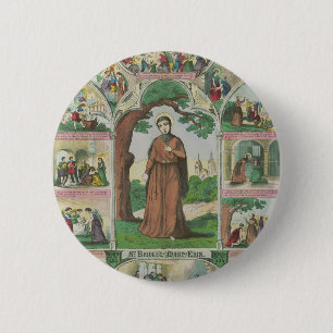 Badge Rond 5 Cm Sainte Brigitte d'Irlande