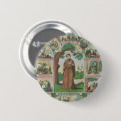 Badge Rond 5 Cm Sainte Brigitte d'Irlande (Devant & derrière)