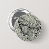 Badge Rond 5 Cm Sainte Cécile vierge et martyre (Devant & derrière)
