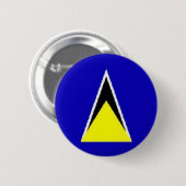 Badge Rond 5 Cm Sainte-Lucie (Devant & derrière)