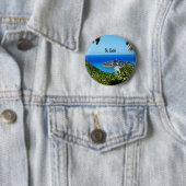 Badge Rond 5 Cm Sainte-Lucie (En situation)