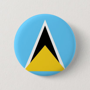 Badge Rond 5 Cm Sainte-Lucie