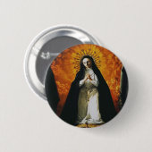 Badge Rond 5 Cm Sainte Margaret Mary Alacoque (Devant & derrière)