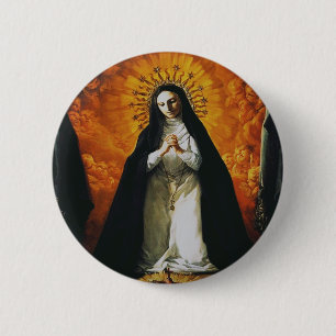 Badge Rond 5 Cm Sainte-Marguerite-Marie Alacoque