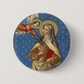 Badge Rond 5 Cm Sainte-Thérèse d'Avila (SAU 28) (Devant)