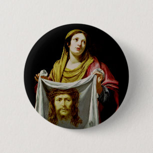 Badge Rond 5 Cm Sainte Véronique