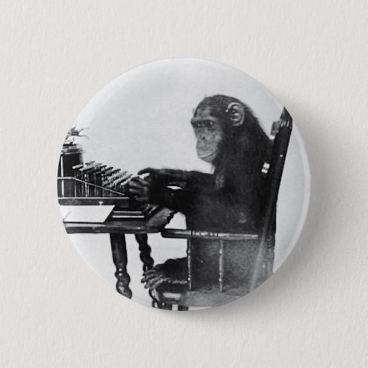 Badge Rond 5 Cm Saisie de singe (Devant)