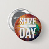 Badge Rond 5 Cm Saisir le jour de la nébuleuse (Devant & derrière)