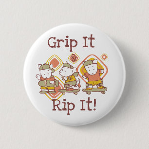 Badge Rond 5 Cm Saisissez-le et déchirez-le faisant de la planche 