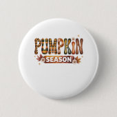 Badge Rond 5 Cm Saison citrouille Boho Automne (Devant)
