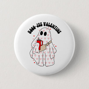 Badge Rond 5 Cm Saison Cute Ghost Valentine Costume Boujee Boo-jee