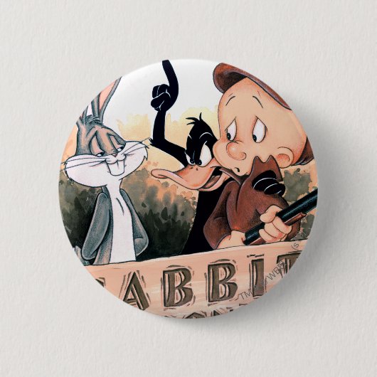 Badge Rond 5 Cm SAISON DE lapin LOONEY TUNES™ (Devant)