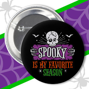 Badge Rond 5 Cm Saison éffrayante Effrayant Squelette chauves-sour