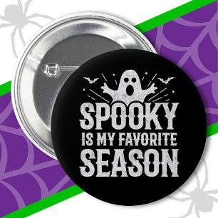 Badge Rond 5 Cm Saison éffrayante Fantôme chauves-souris effrayant