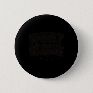 Badge Rond 5 Cm Saison éffrayante Halloween Spider Webs Varsity Te