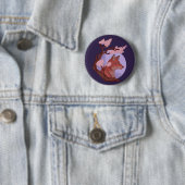 Badge Rond 5 Cm Sakura Fox (En situation)