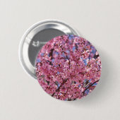 Badge Rond 5 Cm Sakura Pink Cherry Blossom Sky (Devant & derrière)