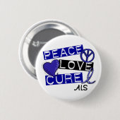 BADGE ROND 5 CM SAL DE TRAITEMENT D'AMOUR DE PAIX (Devant & derrière)