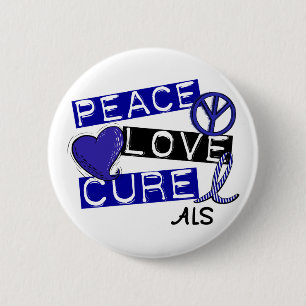 BADGE ROND 5 CM SAL DE TRAITEMENT D'AMOUR DE PAIX