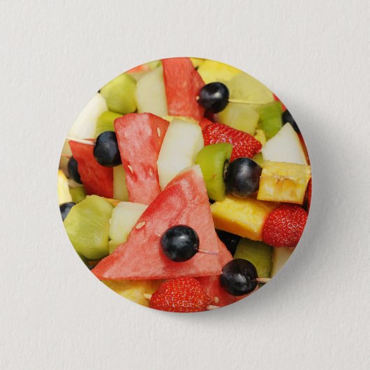 Badge Rond 5 Cm salade de fruits (Devant)
