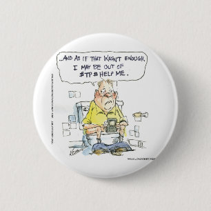 Badge Rond 5 Cm Salle de Bain Pas Pour Le Réseau Social T-Shirts D
