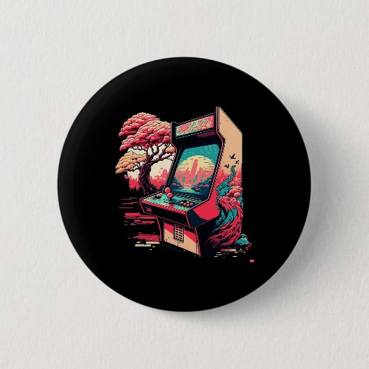 Badge Rond 5 Cm Salle de jeu vidéo 1 (Devant)